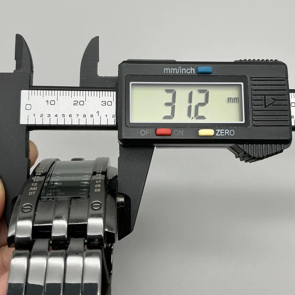 SKMEI 0926 Binary Watch Black Blue LED Mens 31mm LED Display 8